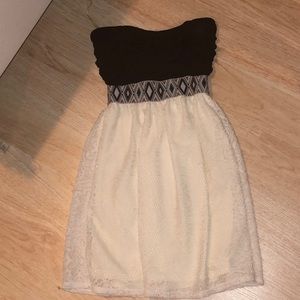 strapless skater dress